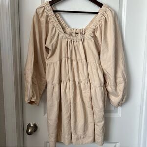Free People Lou Jean Babydoll Mini Dress Size XS Ivory